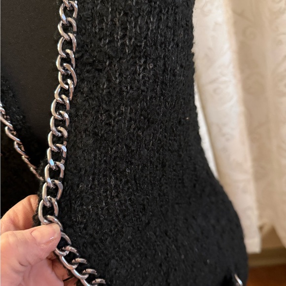 Custo Barcelona Black Vest with Silver Chain - Picture 7 of 7